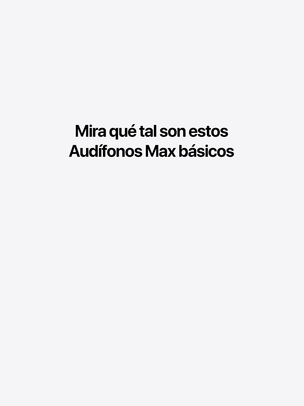 Audifonos Max básicos