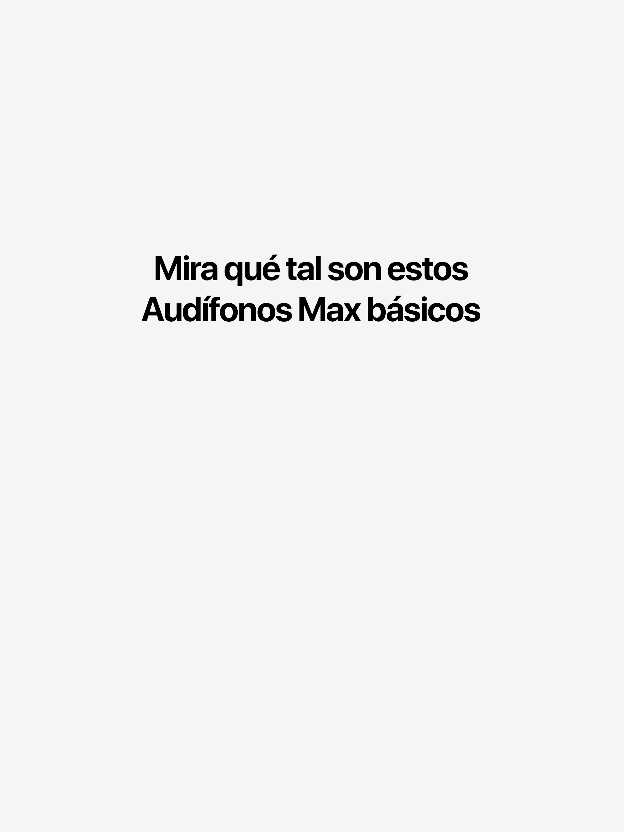 Audifonos Max básicos